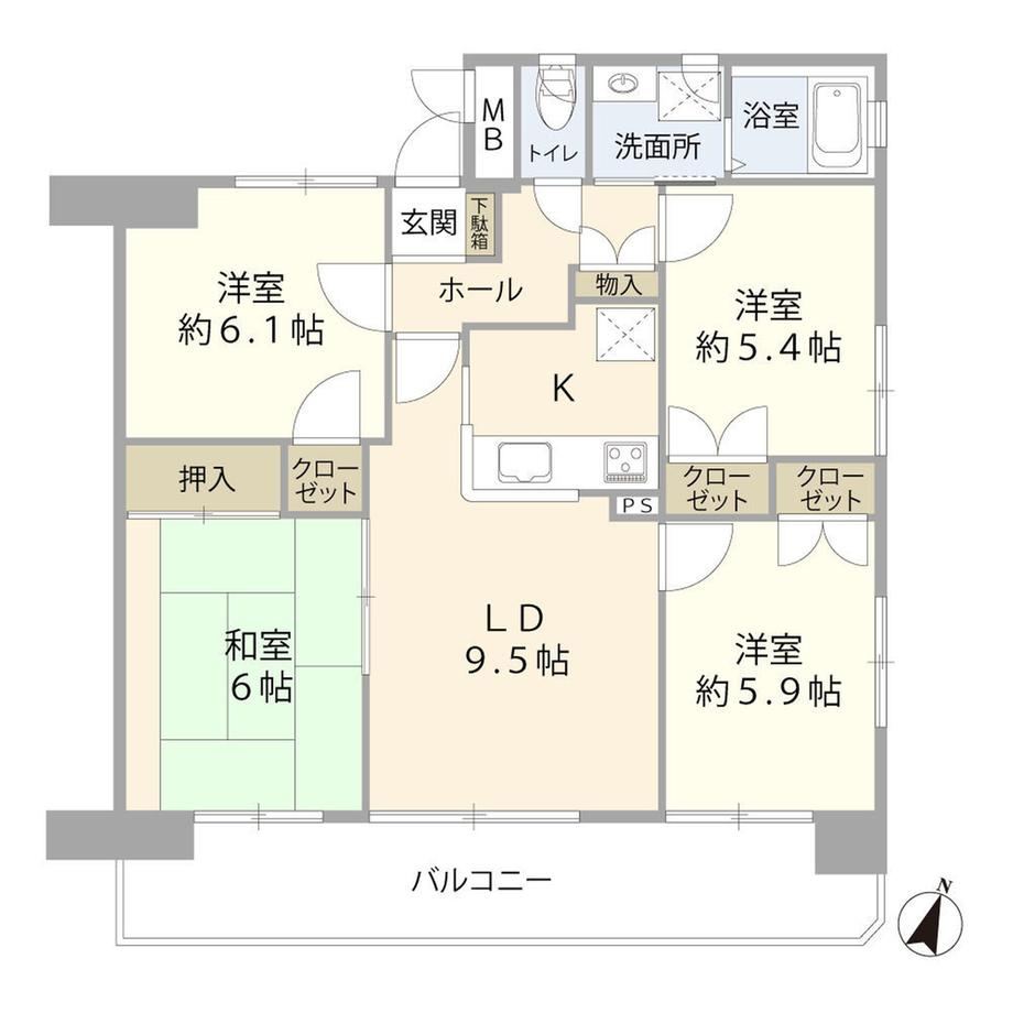 4LDK apartment in Yamagata, Yamagata - Photo 1