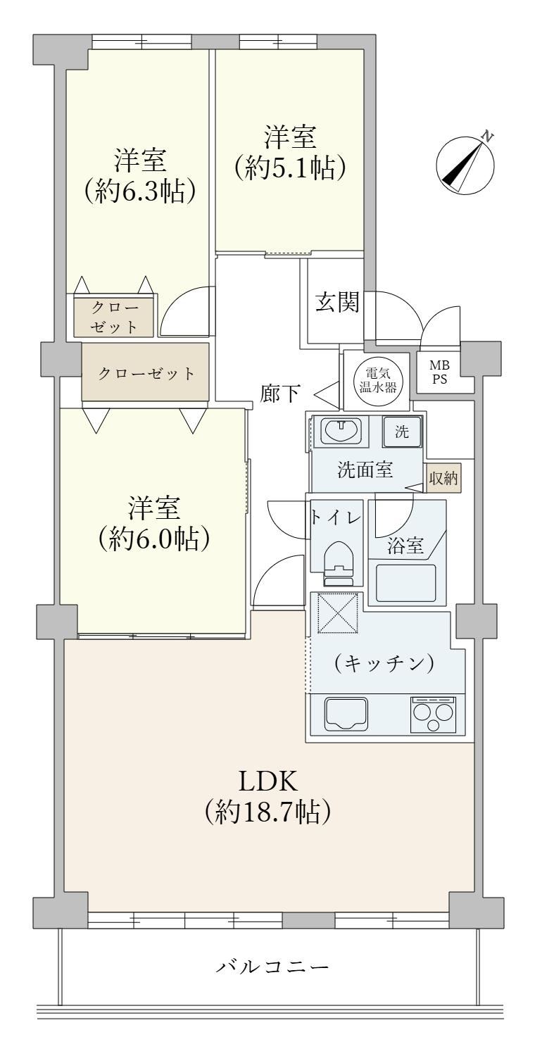 3LDK apartment in Hachioji, Tokyo - Photo 1