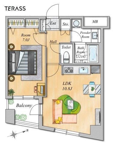 1LDK apartment in Shinjuku Ward, Tokyo - Photo 1