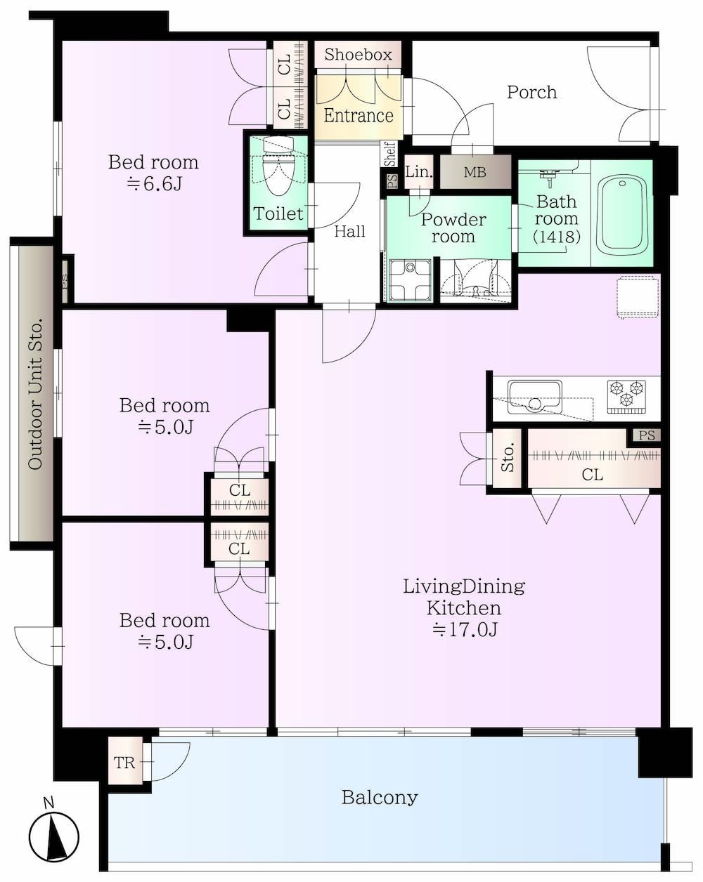 3LDK apartment in Itabashi Ward, Tokyo - Photo 1