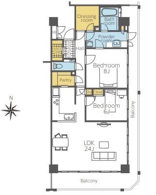 2LDK apartment in Hiratsuka, Kanagawa - Photo 1