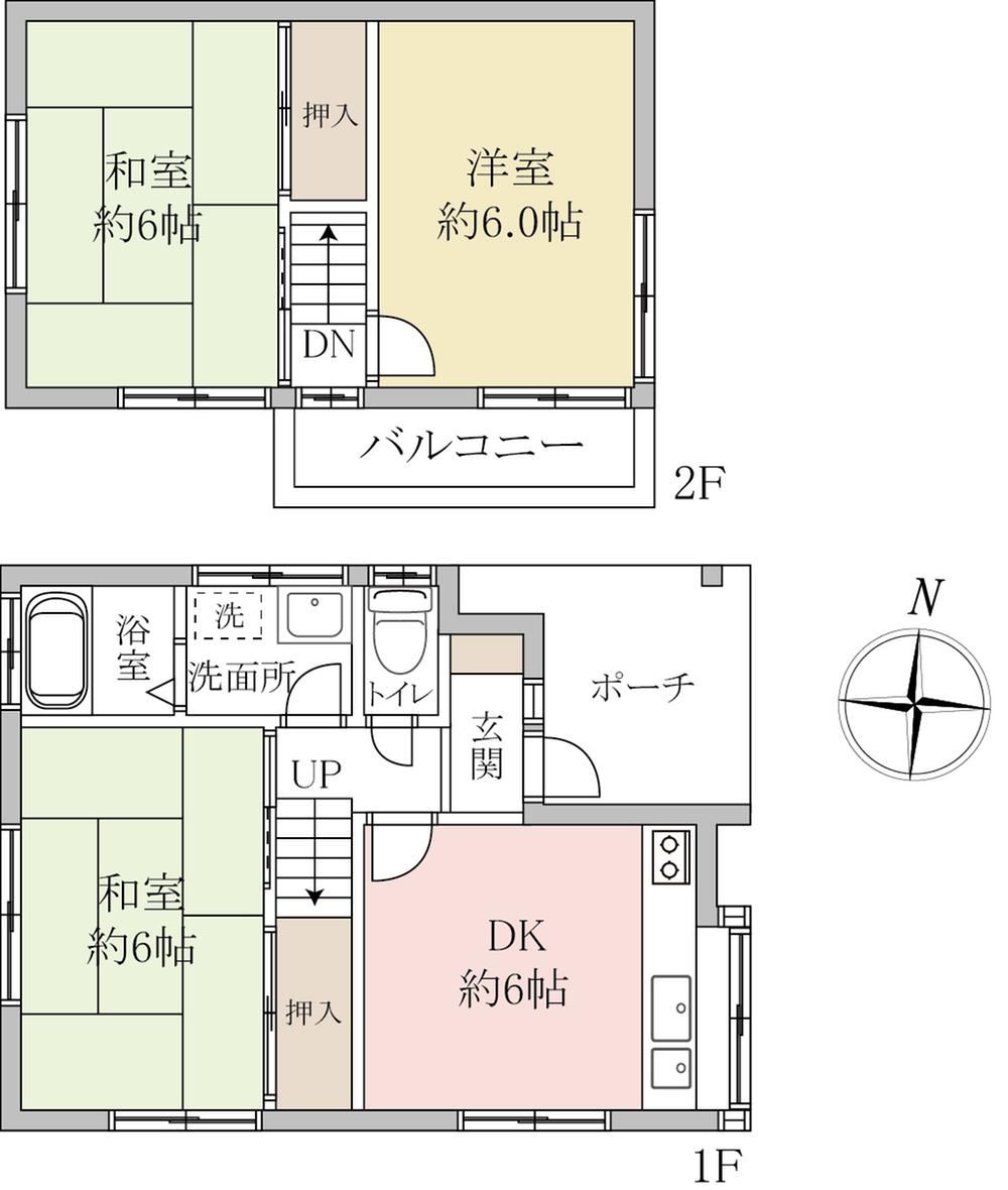 3DK house in Matsubushi, Kitakatsushika District, Saitama - Photo 1