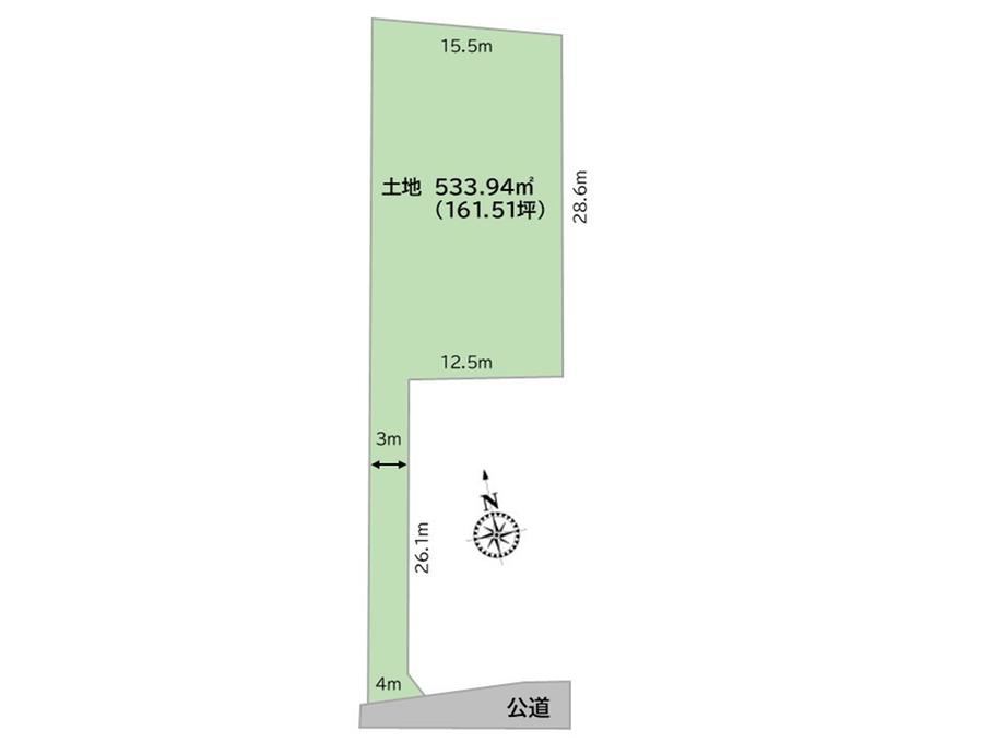 534 m² land in Fukaya, Saitama - Photo 1