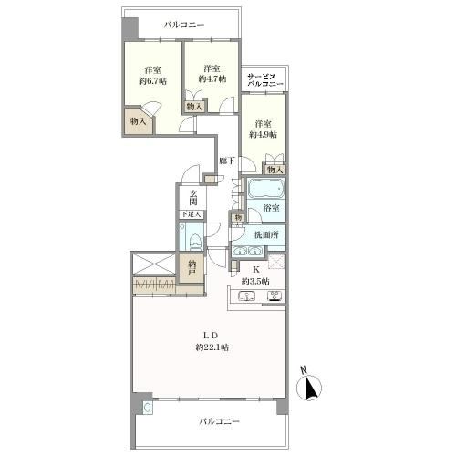 3LDK apartment in Musashino, Tokyo - Photo 1