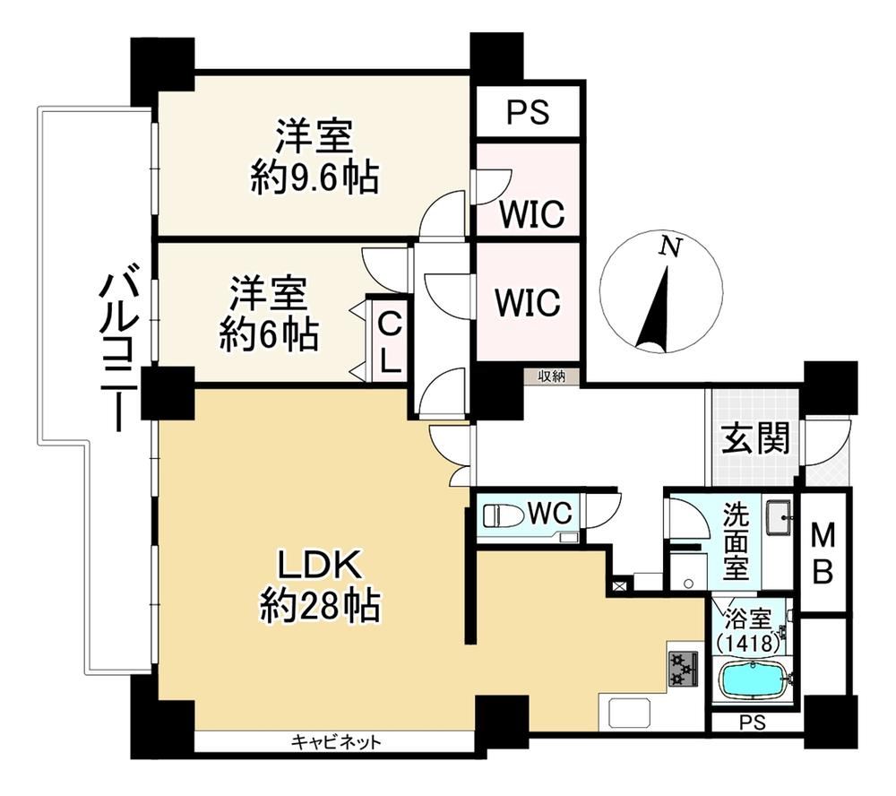 2LDK apartment in Sawara Ward, Fukuoka - Photo 1