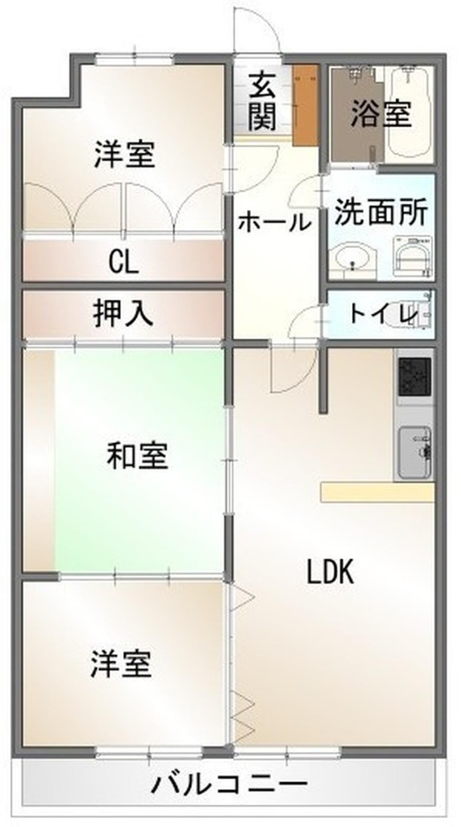 3LDK apartment in Yamaguchi, Yamaguchi - Photo 1