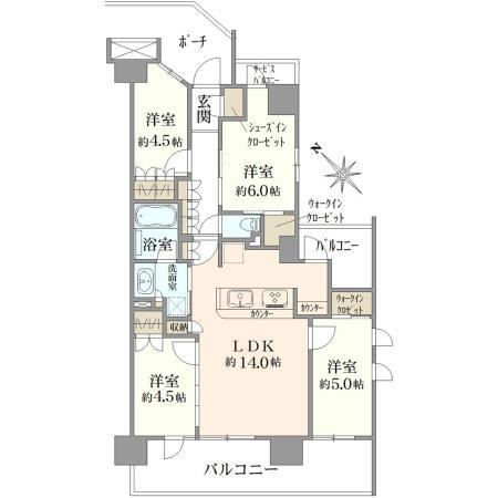 4LDK apartment in Kashiwa, Chiba - Photo 1