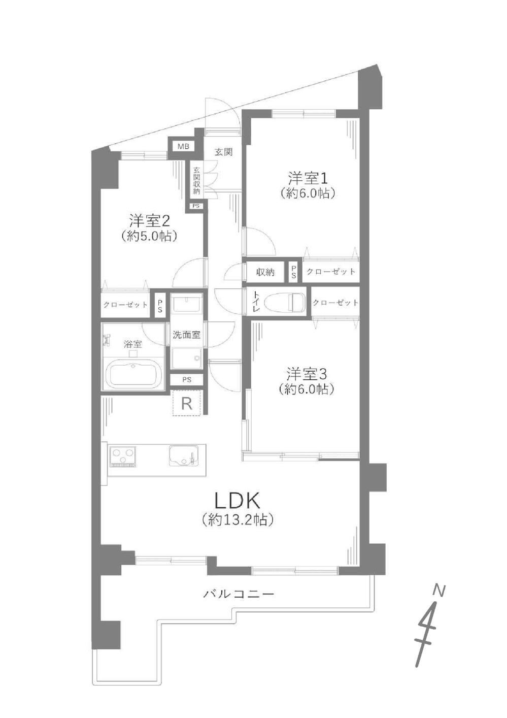 3LDK apartment in Fujisawa, Kanagawa - Photo 1