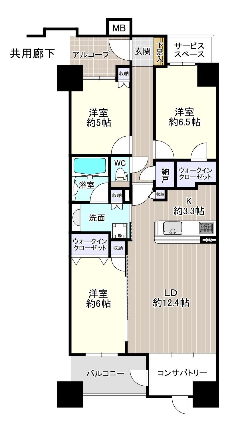 3LDK apartment in Mino, Osaka - Photo 1