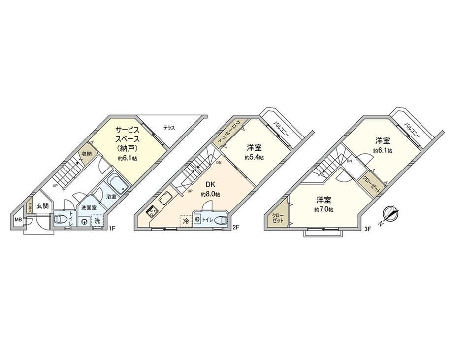 3DK+S apartment in Musashino, Tokyo - Photo 1