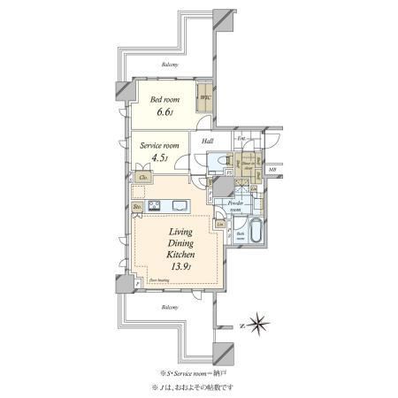 2LDK apartment in Minato Ward, Tokyo - Photo 1