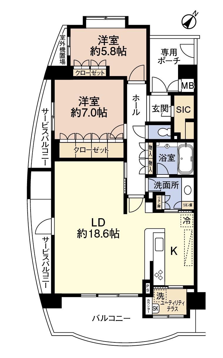 2LDK apartment in Narita, Chiba - Photo 1