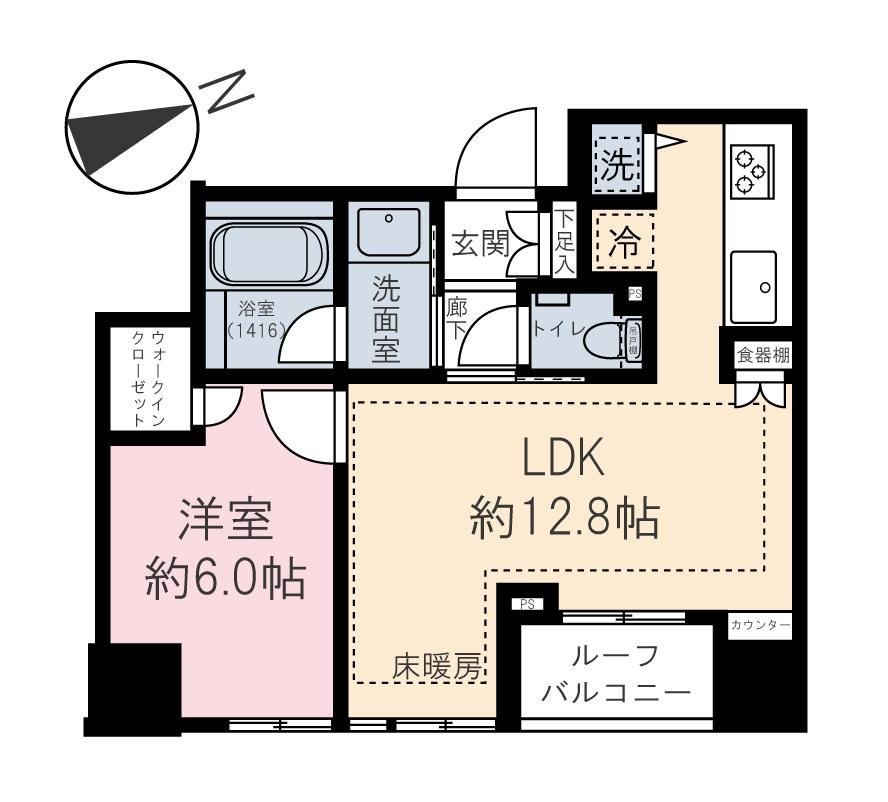 1LDK apartment in Minato Ward, Tokyo - Photo 1