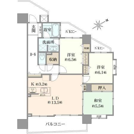 3LDK apartment in Kawagoe, Saitama - Photo 1