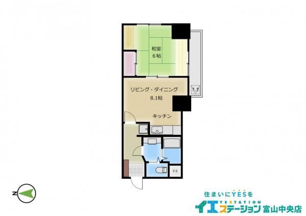 1LDK apartment in Toyama, Toyama - Photo 1