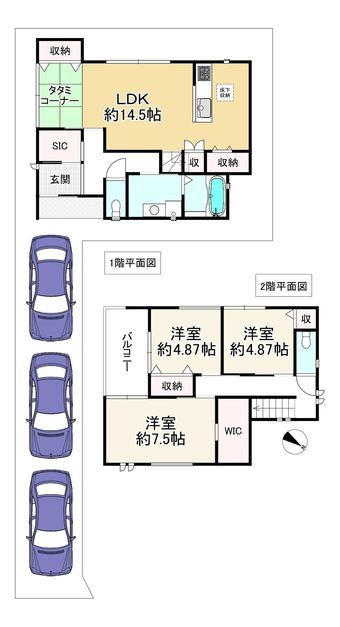 3LDK house in Tadaoka, Semboku District