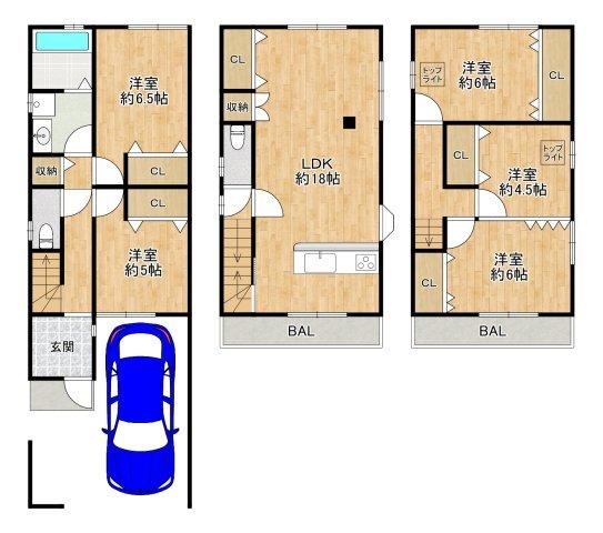 5LDK house in Asahi Ward, Osaka - Photo 1