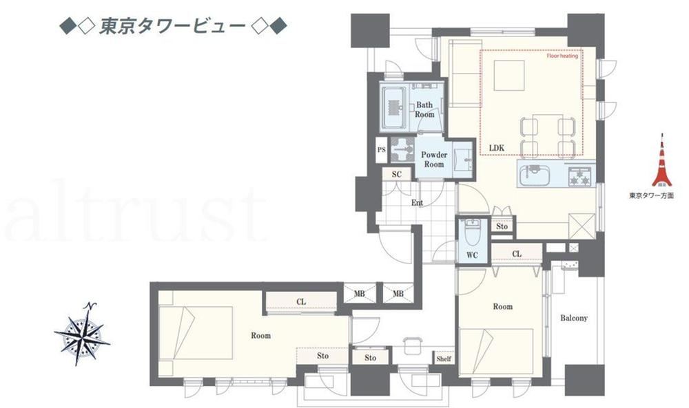 2LDK apartment in Shibuya Ward, Tokyo - Photo 1
