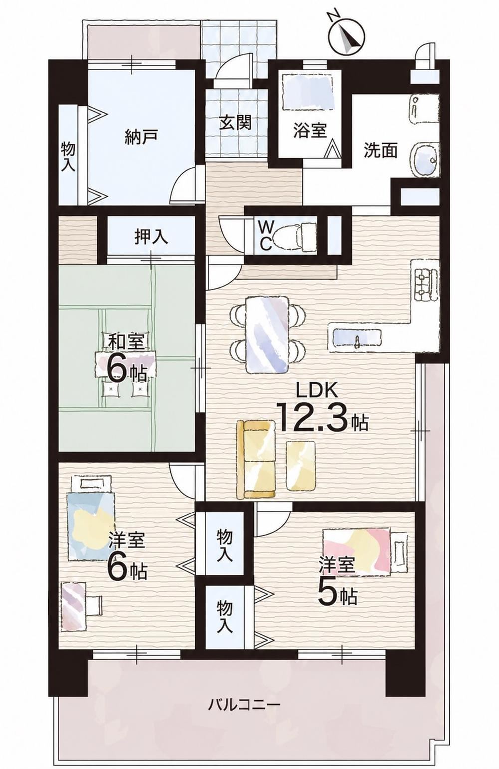 4LDK apartment in Hirakata, Osaka - Photo 1