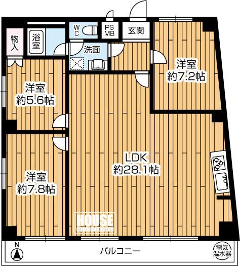 3LDK apartment in Tennoji Ward, Osaka - Photo 1