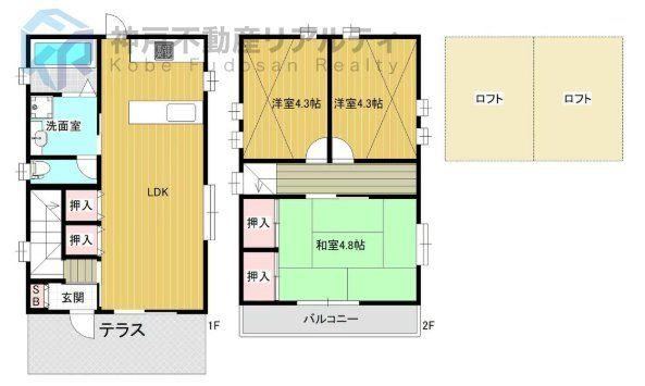 3LDK house in Higashinada Ward, Kobe, Hyogo - Photo 1