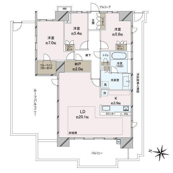 4LDK+S apartment in Nishi Ward, Kobe, Hyogo - Photo 1