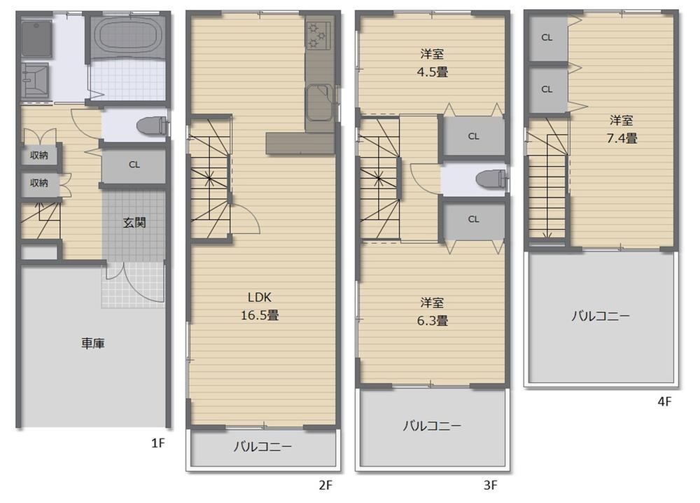 3LDK house in Fukushima Ward, Osaka - Photo 1