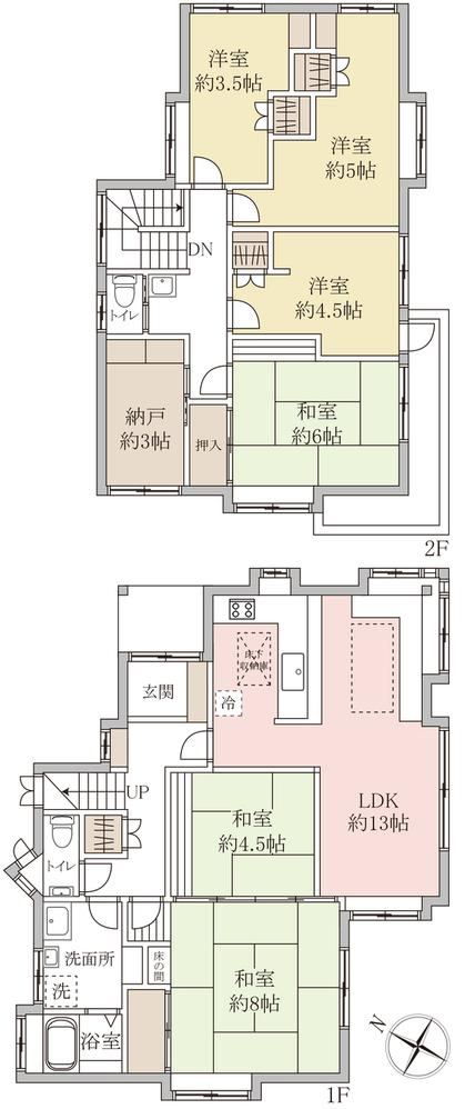 6LDK+S house in Funabashi, Chiba - Photo 1