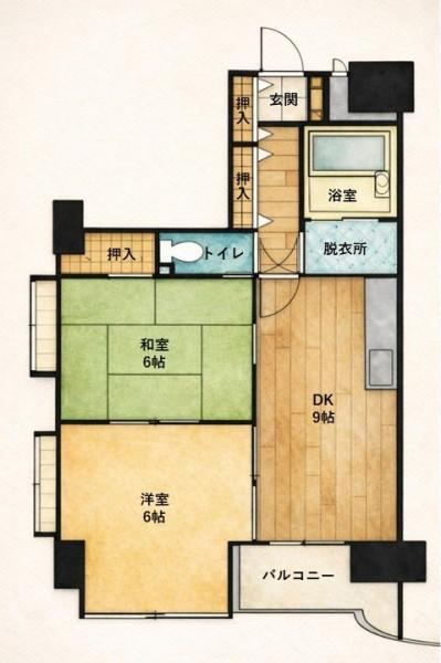 2DK apartment in Koriyama, Fukushima - Photo 1