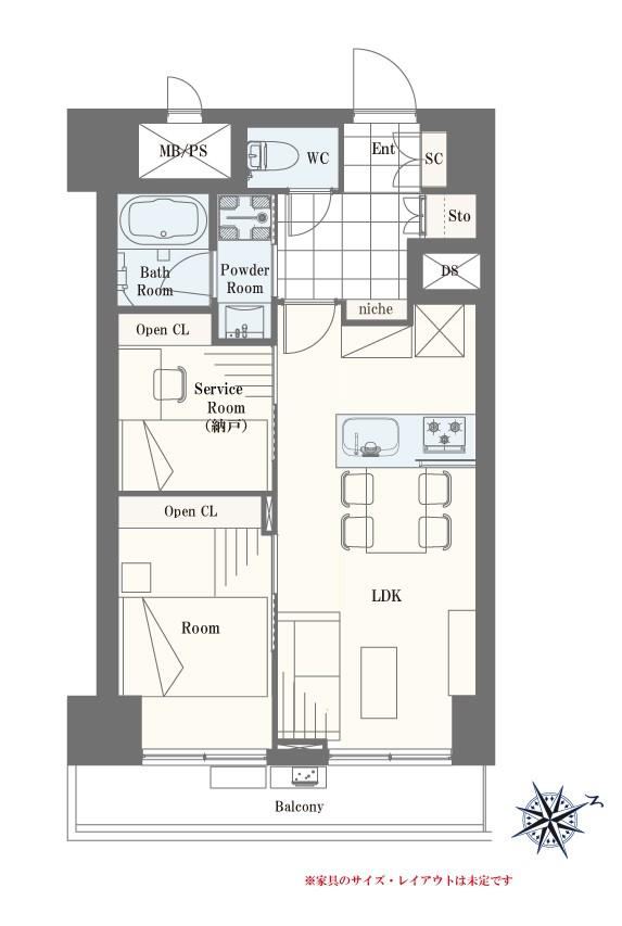 1LDK+S apartment in Shinagawa Ward, Tokyo - Photo 1