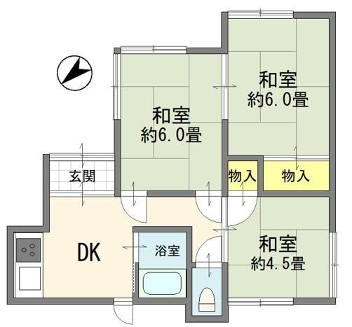 3DK house in Okegawa, Saitama - Photo 1
