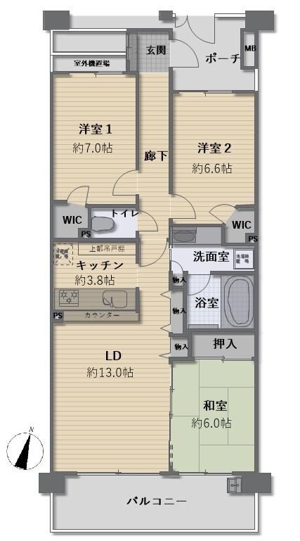 3LDK apartment in Kanazawa Ward, Yokohama, Kanagawa - Photo 1