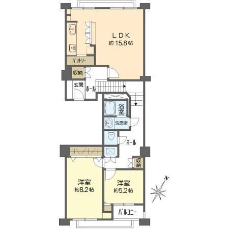 2LDK apartment in Kita Ward, Osaka - Photo 1