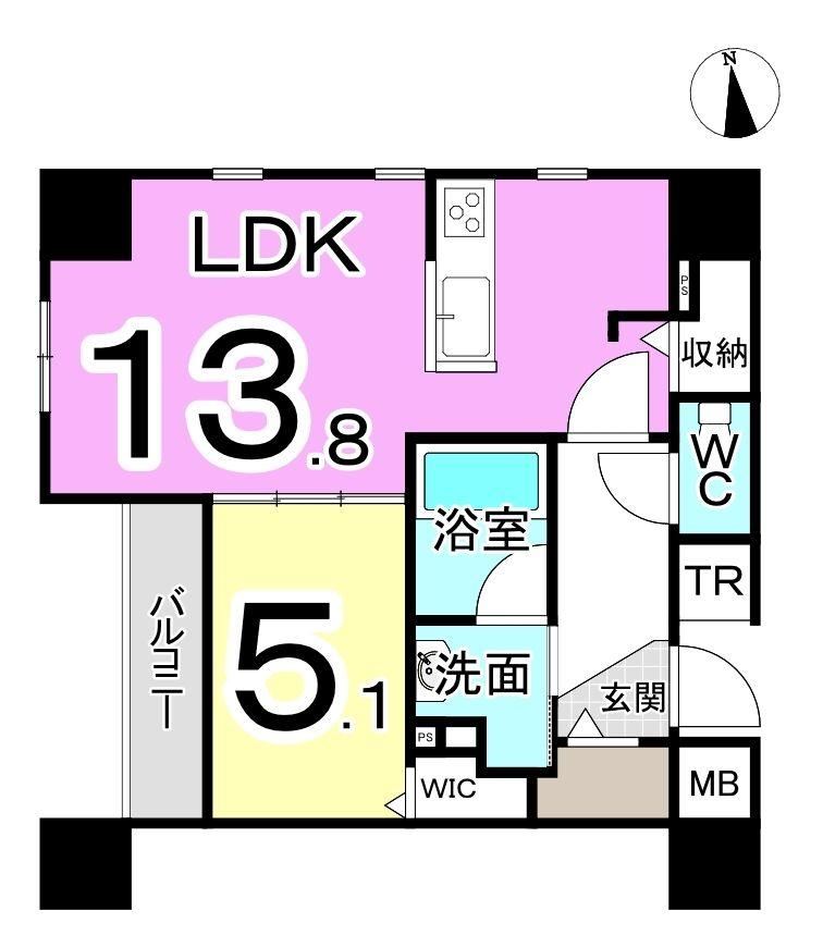 1LDK apartment in Fukui, Fukui - Photo 1