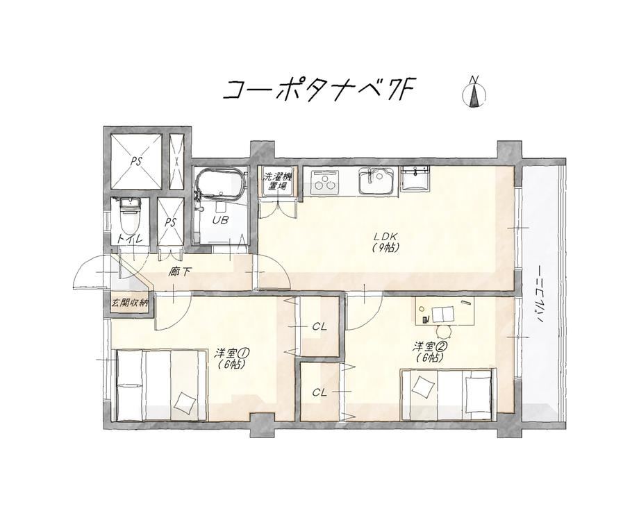 2LDK apartment in Mizuho Ward, Nagoya, Aichi - Photo 1