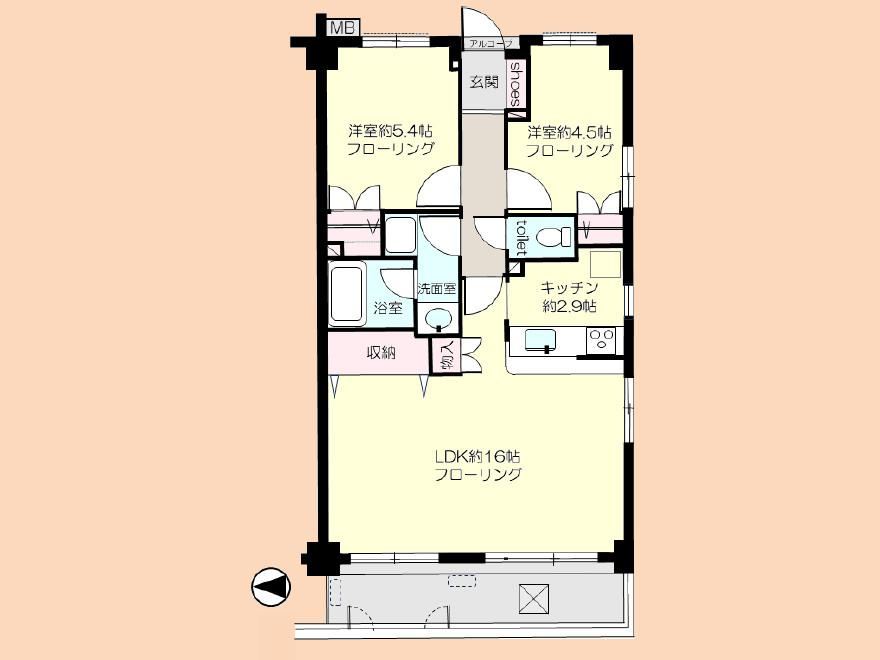 2LDK apartment in Zama, Kanagawa - Photo 1