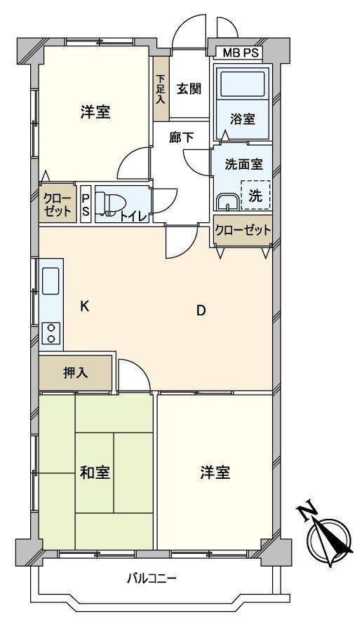 3DK apartment in Kawaguchi, Saitama - Photo 1