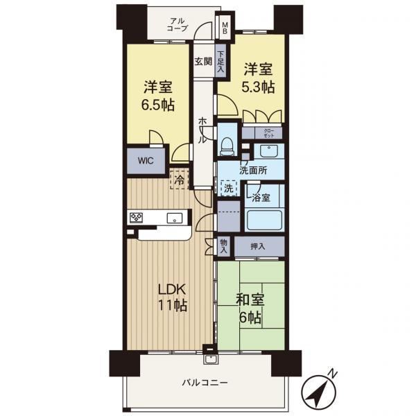 3LDK apartment in Tokorozawa, Saitama - Photo 1