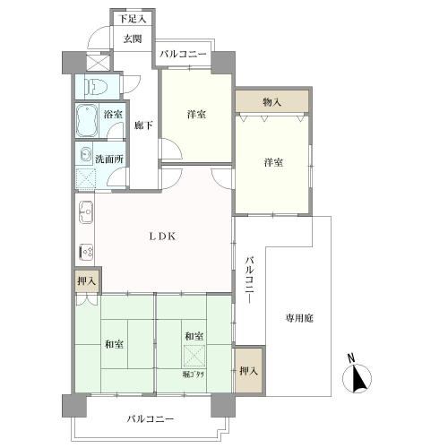 4LDK apartment in Ichinomiya, Aichi - Photo 1