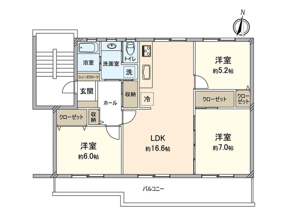 3LDK apartment in Isogo Ward, Yokohama, Kanagawa - Photo 1