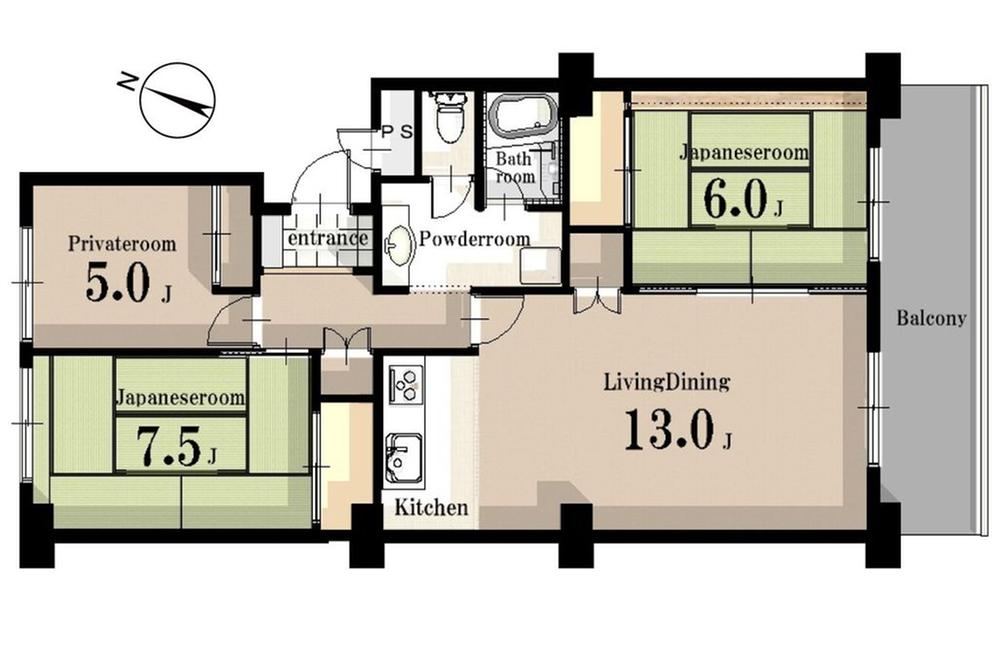 3LDK apartment in Iruma, Saitama - Photo 1