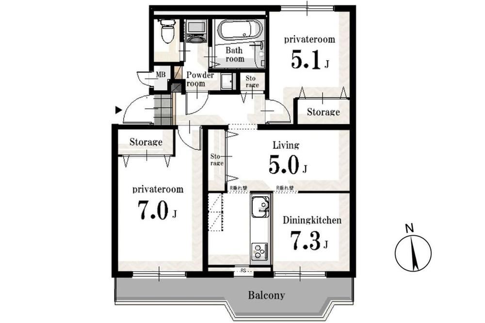 2LDK apartment in Iruma, Saitama - Photo 1