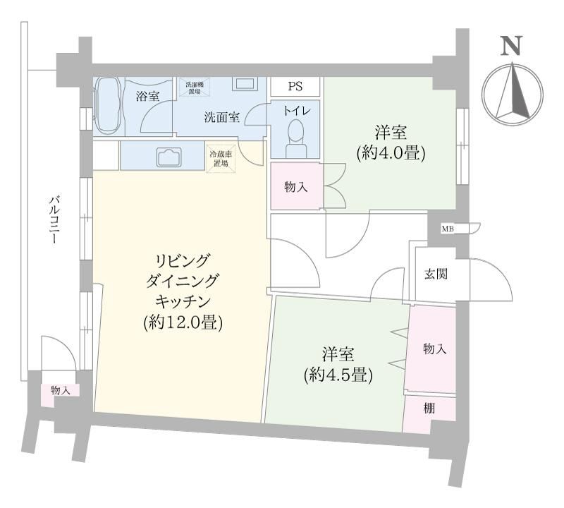 2LDK apartment in Narashino, Chiba - Photo 1