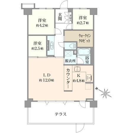 3LDK apartment in Chigasaki, Kanagawa - Photo 1