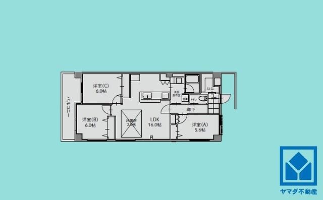 3LDK+S apartment in Nishinomiya, Hyogo - Photo 1