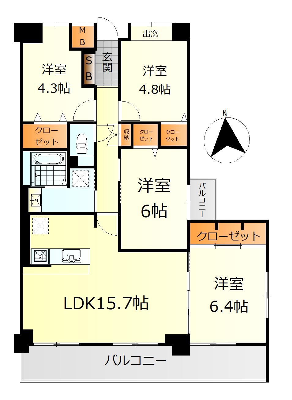 4LDK apartment in Minami Ward, Hiroshima - Photo 1