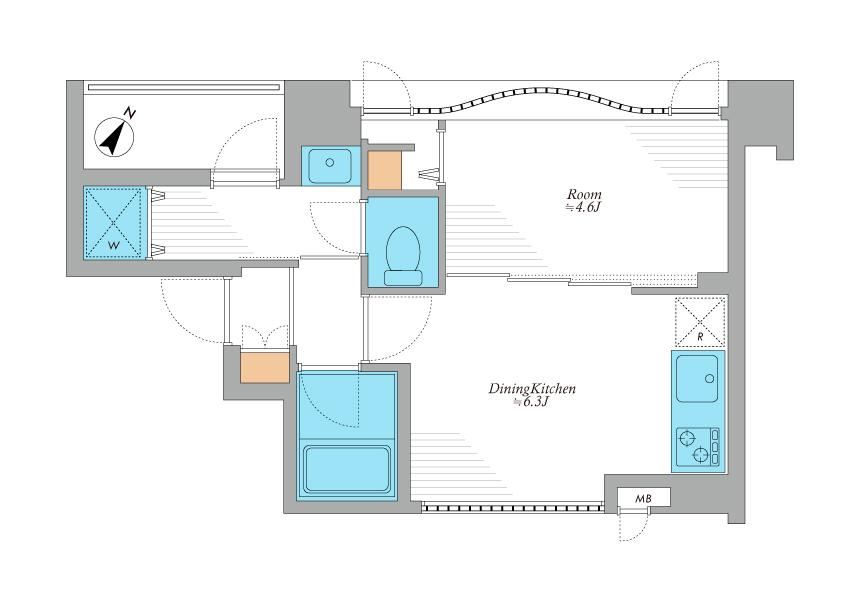 1DK apartment in Shinagawa Ward, Tokyo - Photo 1
