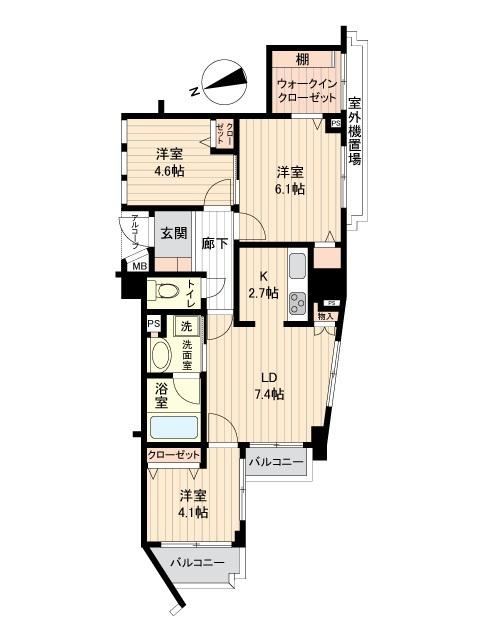3LDK apartment in Shinagawa Ward, Tokyo - Photo 1