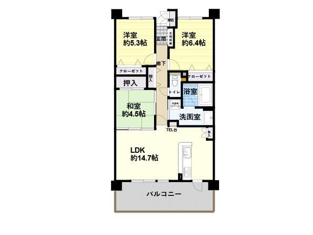3LDK apartment in Yokkaichi, Mie - Photo 1
