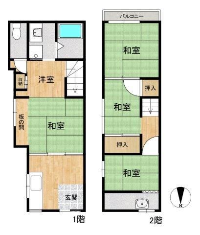 5DK house in Asahi Ward, Osaka - Photo 1